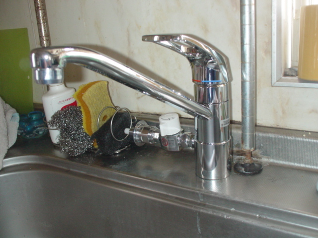 食洗器用分岐水栓のリモデル工事