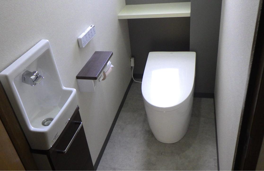 M様邸トイレ工事（簡易水栓トイレ→合併浄化槽） | リフォーム実例 