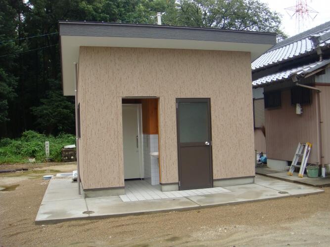 春日井市 神社のトイレ新築工事
