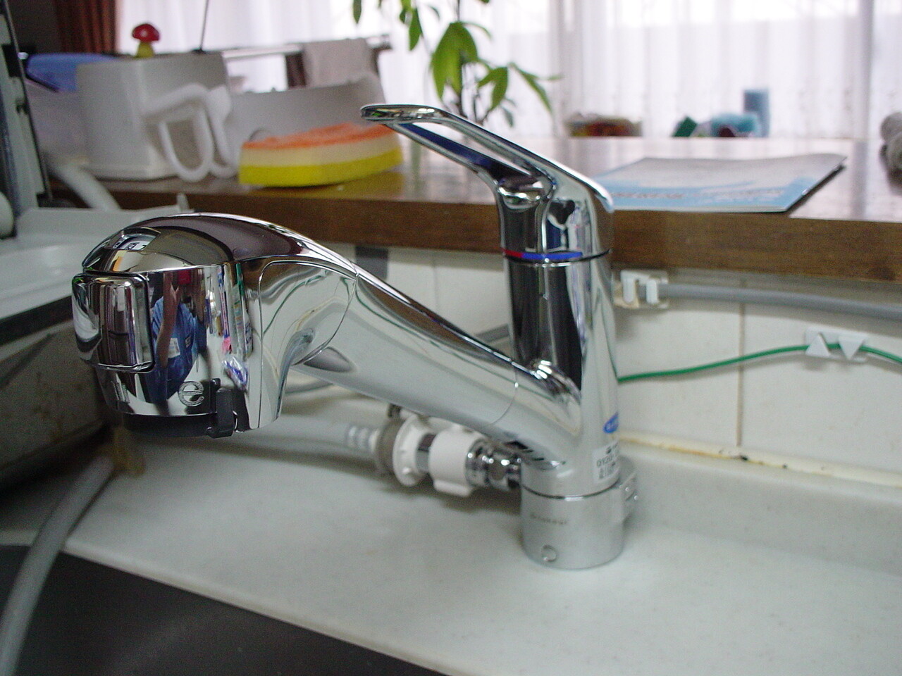 食洗機分岐型のシングルレバー水栓から浄水器内蔵の食洗器分岐型シングルレバー水栓へのリモデル