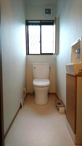 浄化槽設置、簡易水洗トイレから水洗トイレにリフォーム　加古川市Ｋ様邸