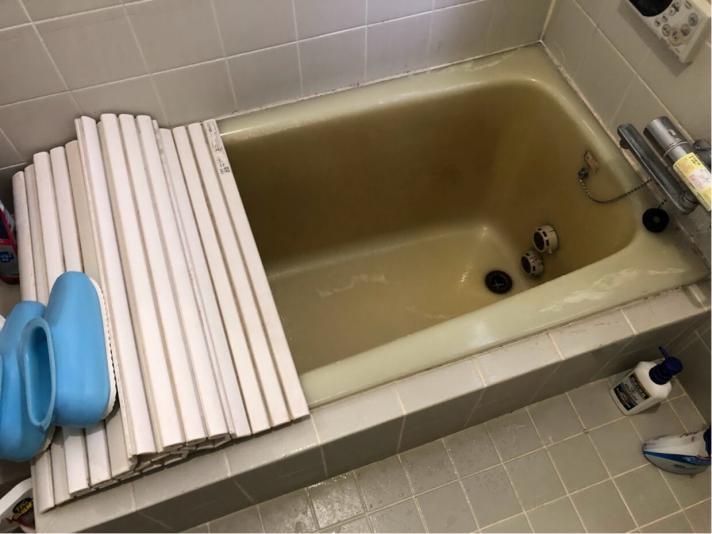 浴室リフォーム】ベンチカウンター付のサザナFタイプ