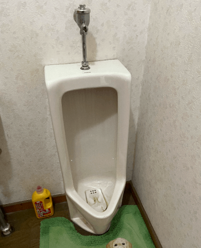 今度の小便器は自動です | リフォーム実例 | TOTO株式会社