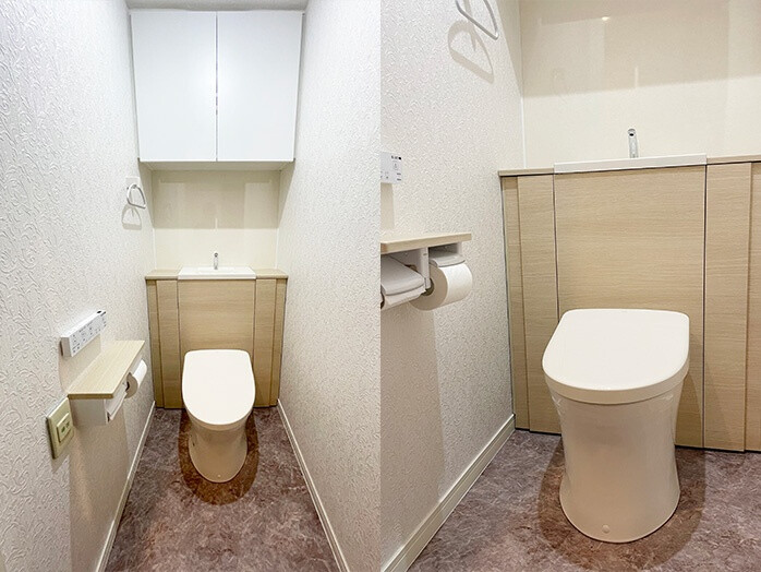 リフォーム(未使用)TOTOトイレ収納キャビネット リフォーム(未使用)TOTOトイレ収納キャビネット