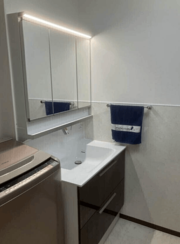 【にこるん】さま専用　エレミック　洗面台 Eセット27】洗面化粧台セット（洗面台・化粧台・木製